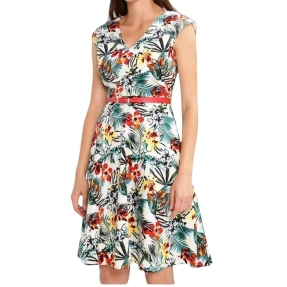 Anthropologie LOUCHE Duchess  floral dress sz 10 - Picture 1 of 11